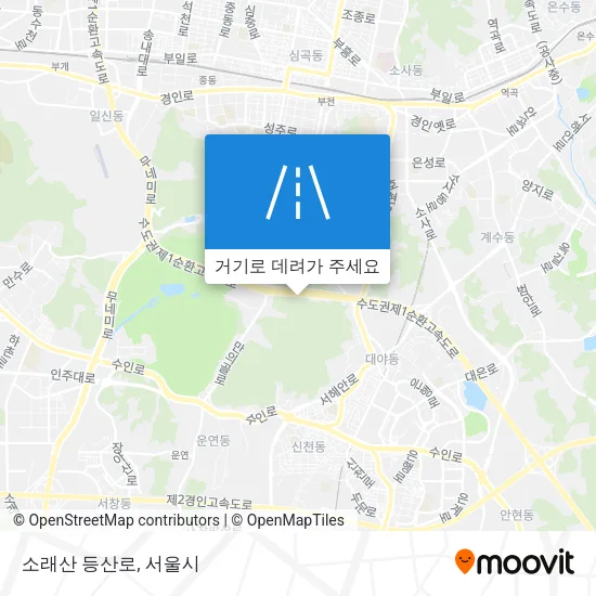소래산 등산로 지도