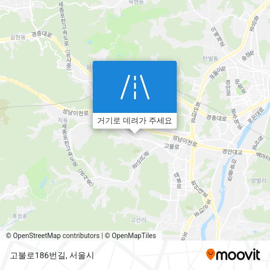 고불로186번길 지도