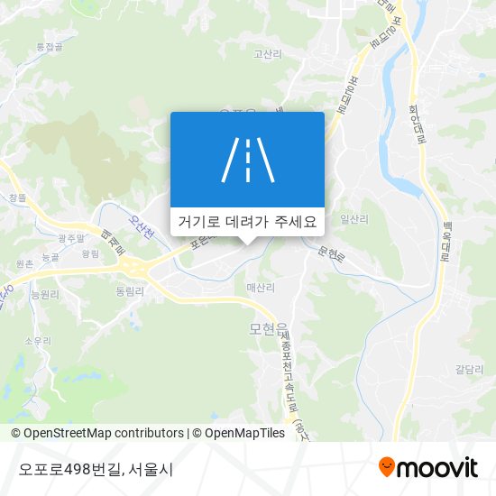 오포로498번길 지도