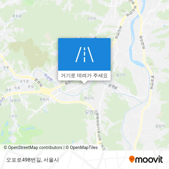 오포로498번길 지도