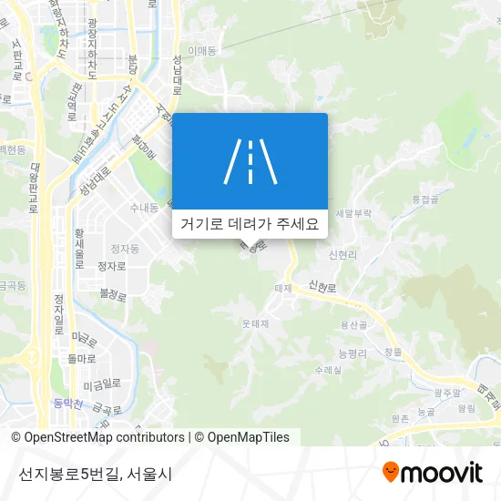 선지봉로5번길 지도