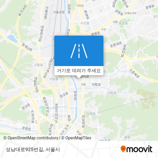 성남대로925번길 지도