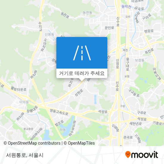 서원통로 지도
