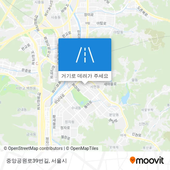 중앙공원로39번길 지도