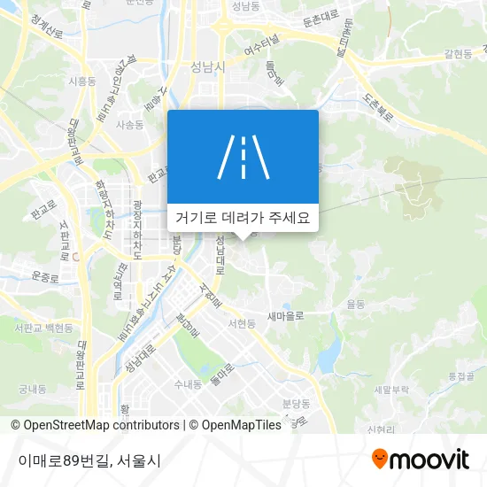 이매로89번길 지도