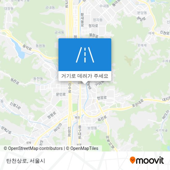 탄천상로 지도