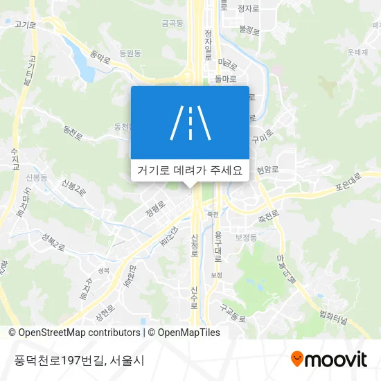 풍덕천로197번길 지도