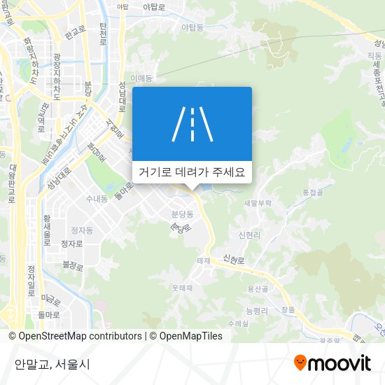 안말교 지도