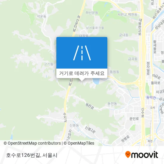 호수로126번길 지도
