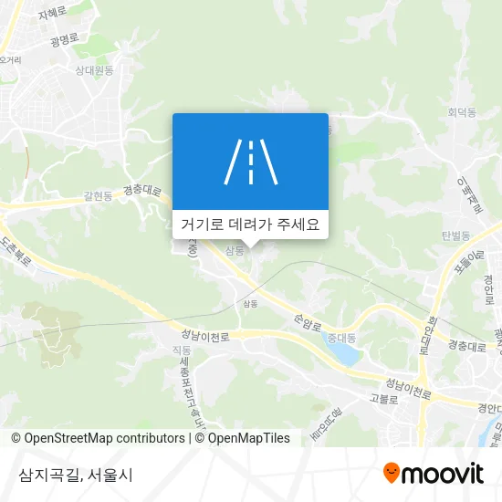 삼지곡길 지도