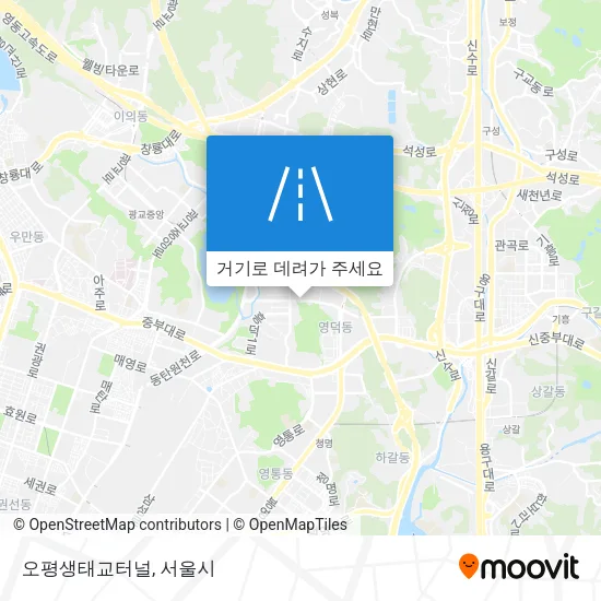 오평생태교터널 지도