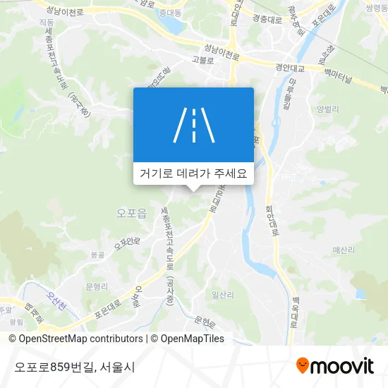 오포로859번길 지도
