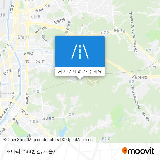 새나리로38번길 지도