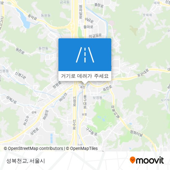 성복천교 지도