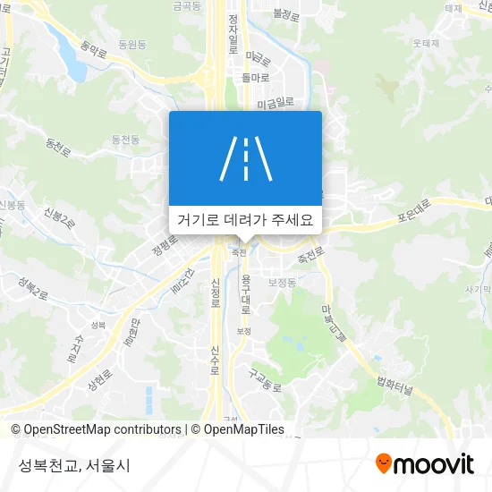성복천교 지도