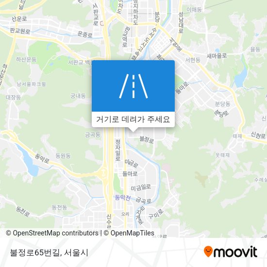 불정로65번길 지도