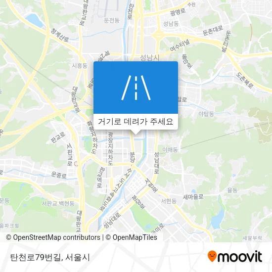 탄천로79번길 지도