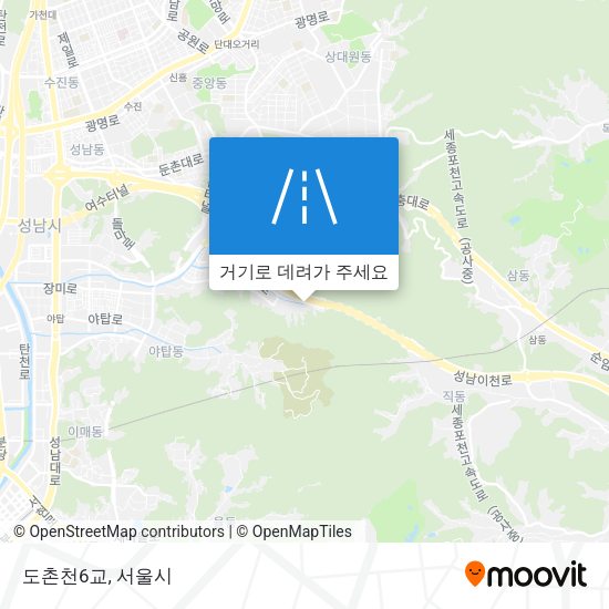 도촌천6교 지도