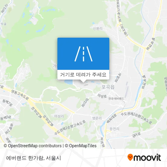 에버랜드 한가람 지도