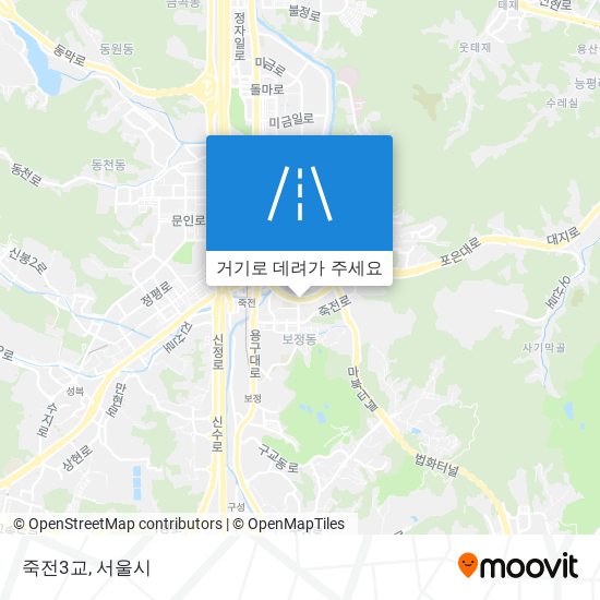 죽전3교 지도