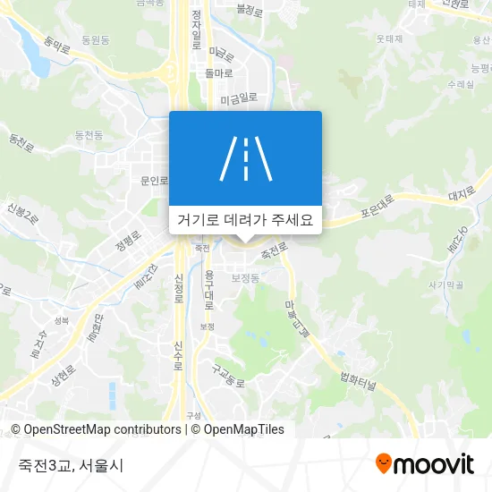 죽전3교 지도