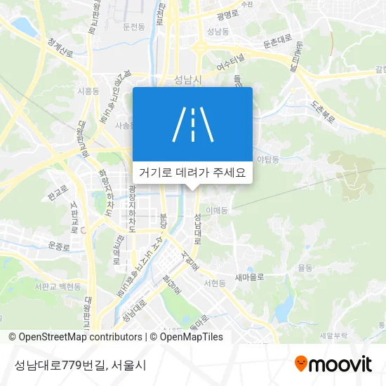 성남대로779번길 지도