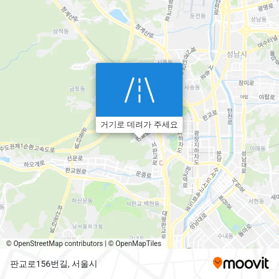 판교로156번길 지도
