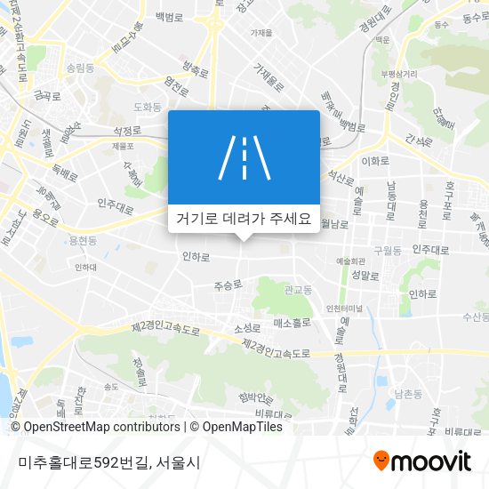 미추홀대로592번길 지도