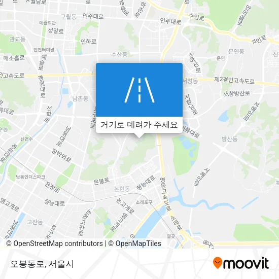 오봉동로 지도