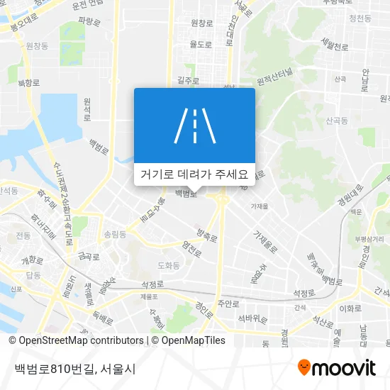 백범로810번길 지도