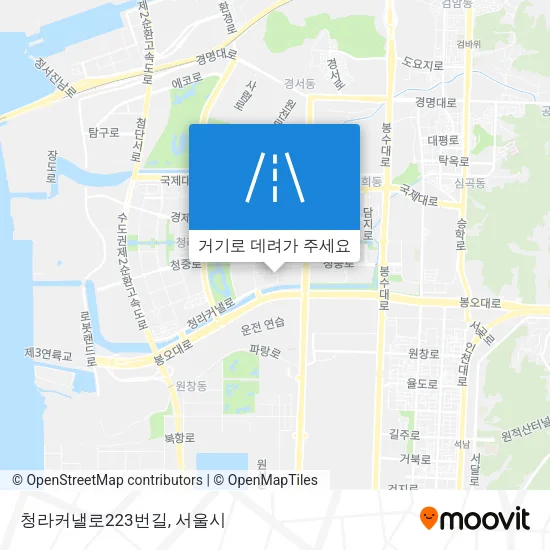 청라커낼로223번길 지도