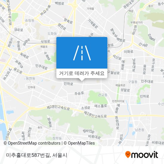 미추홀대로587번길 지도