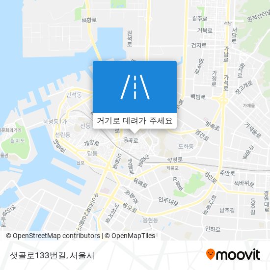 샛골로133번길 지도