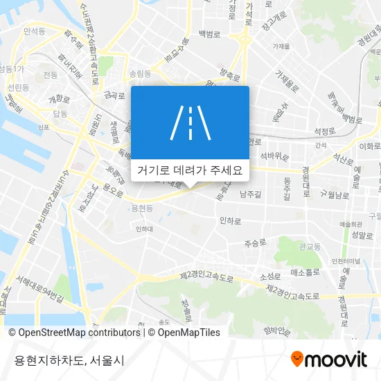 용현지하차도 지도
