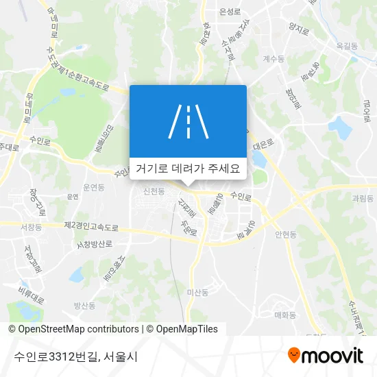 수인로3312번길 지도