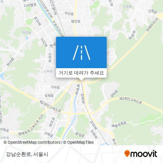 강남순환로 지도