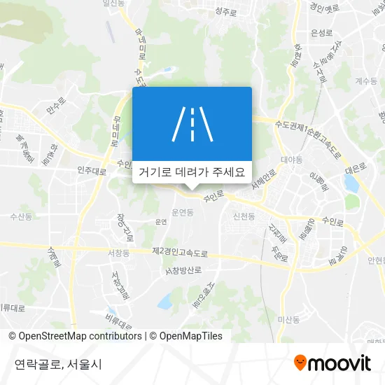 연락골로 지도