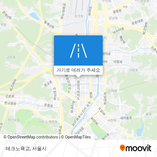 테크노육교 지도