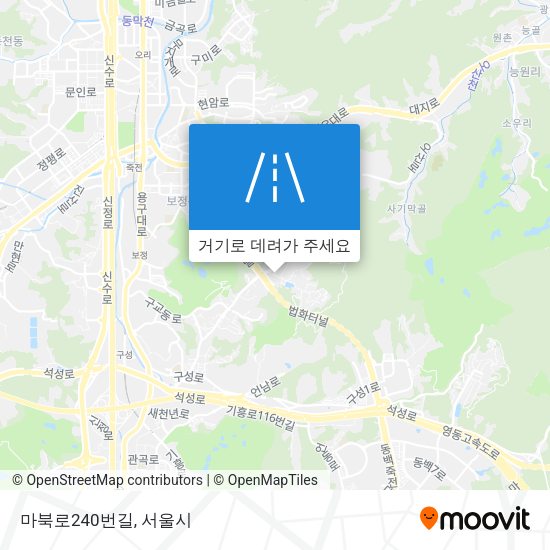 마북로240번길 지도