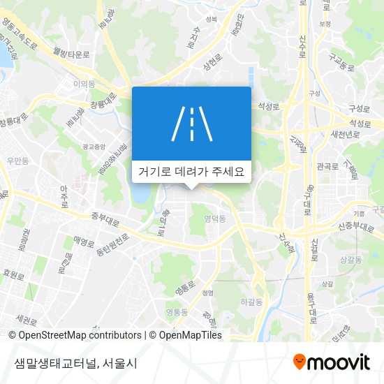 샘말생태교터널 지도