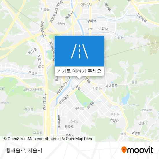 황새울로 지도