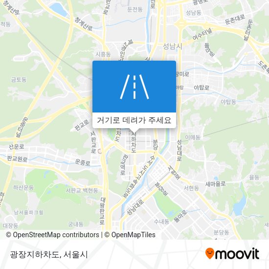 광장지하차도 지도