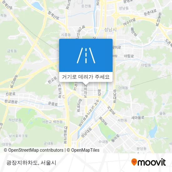 광장지하차도 지도