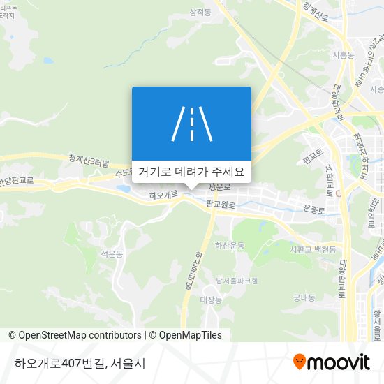 하오개로407번길 지도