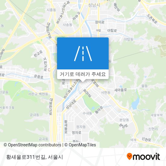 황새울로311번길 지도