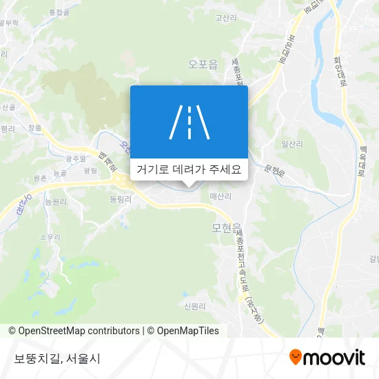 보뚱치길 지도