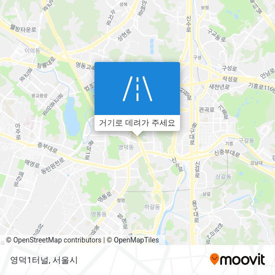 영덕1터널 지도