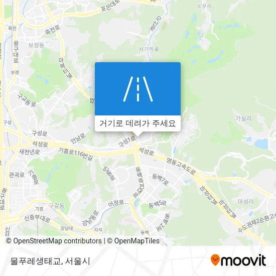 물푸레생태교 지도