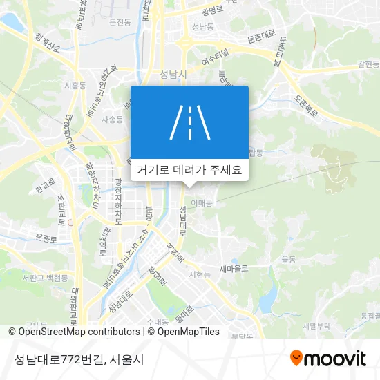 성남대로772번길 지도