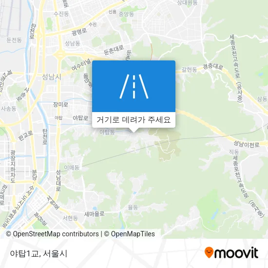 야탑1교 지도